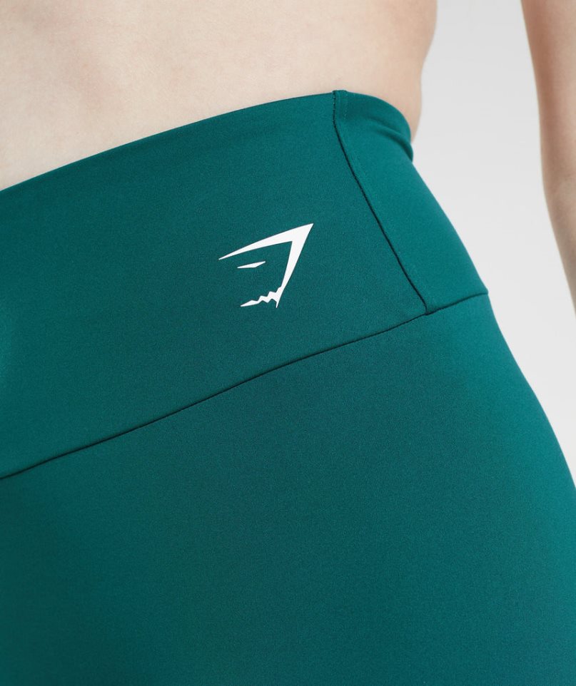 Women's Gymshark Training Cycling Shorts Turquoise | CA N15307